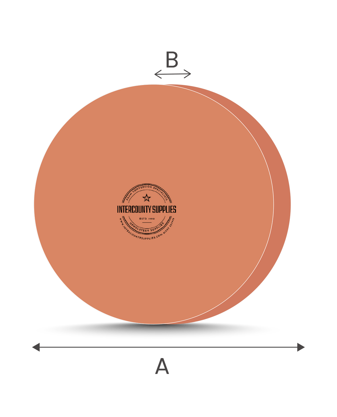 Circular & Bolster Cushion Foam Cut to Size foam cut to size — UK custom foam from Intercounty Supplies